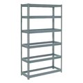 Global Industrial Extra Heavy Duty Shelving 48W x 12D x 60H With 6 Shelves, No Deck, Gray B2297624